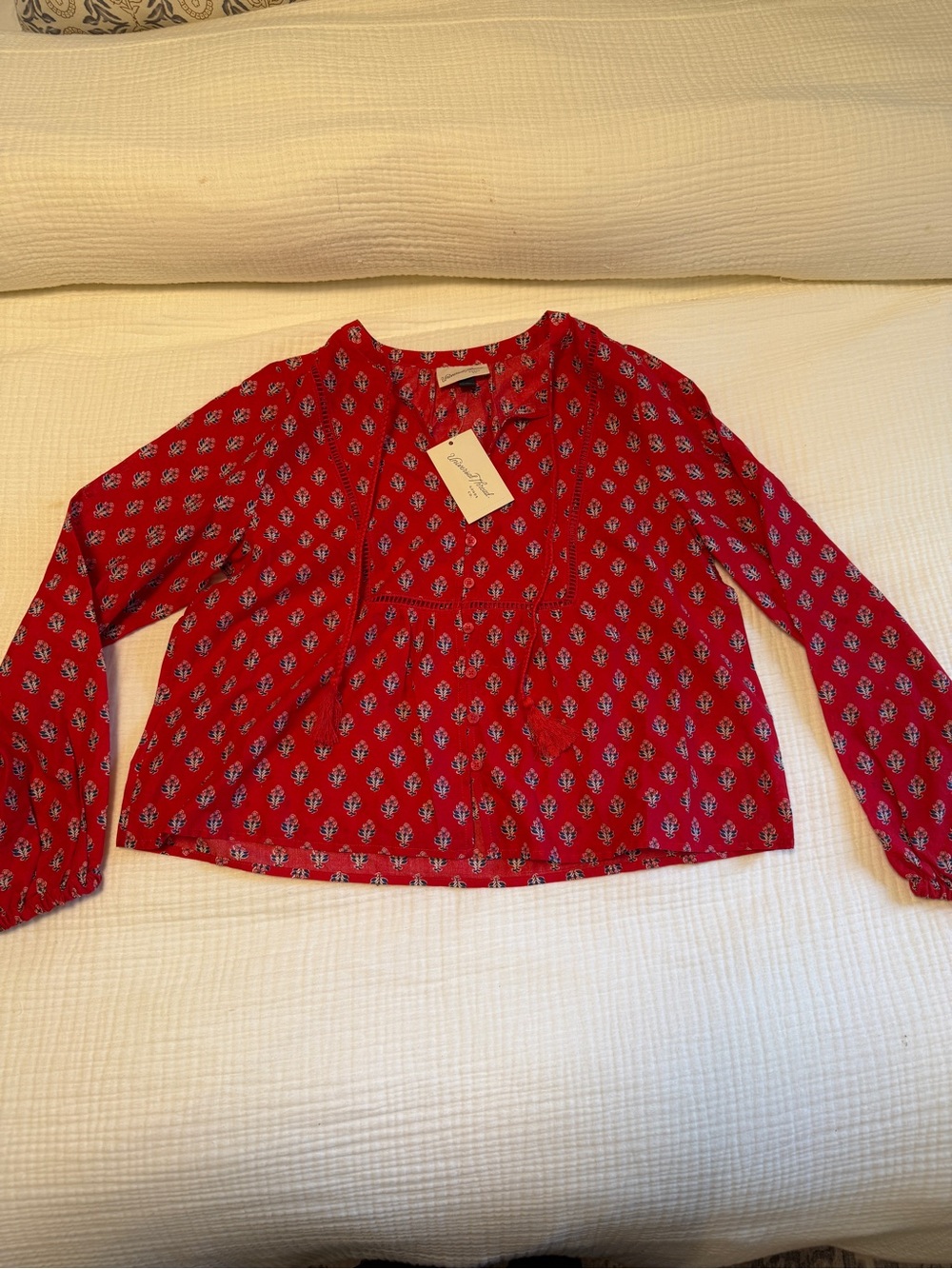 NWT! Universal Thread - Long Sleeve Printed Blouse - XS